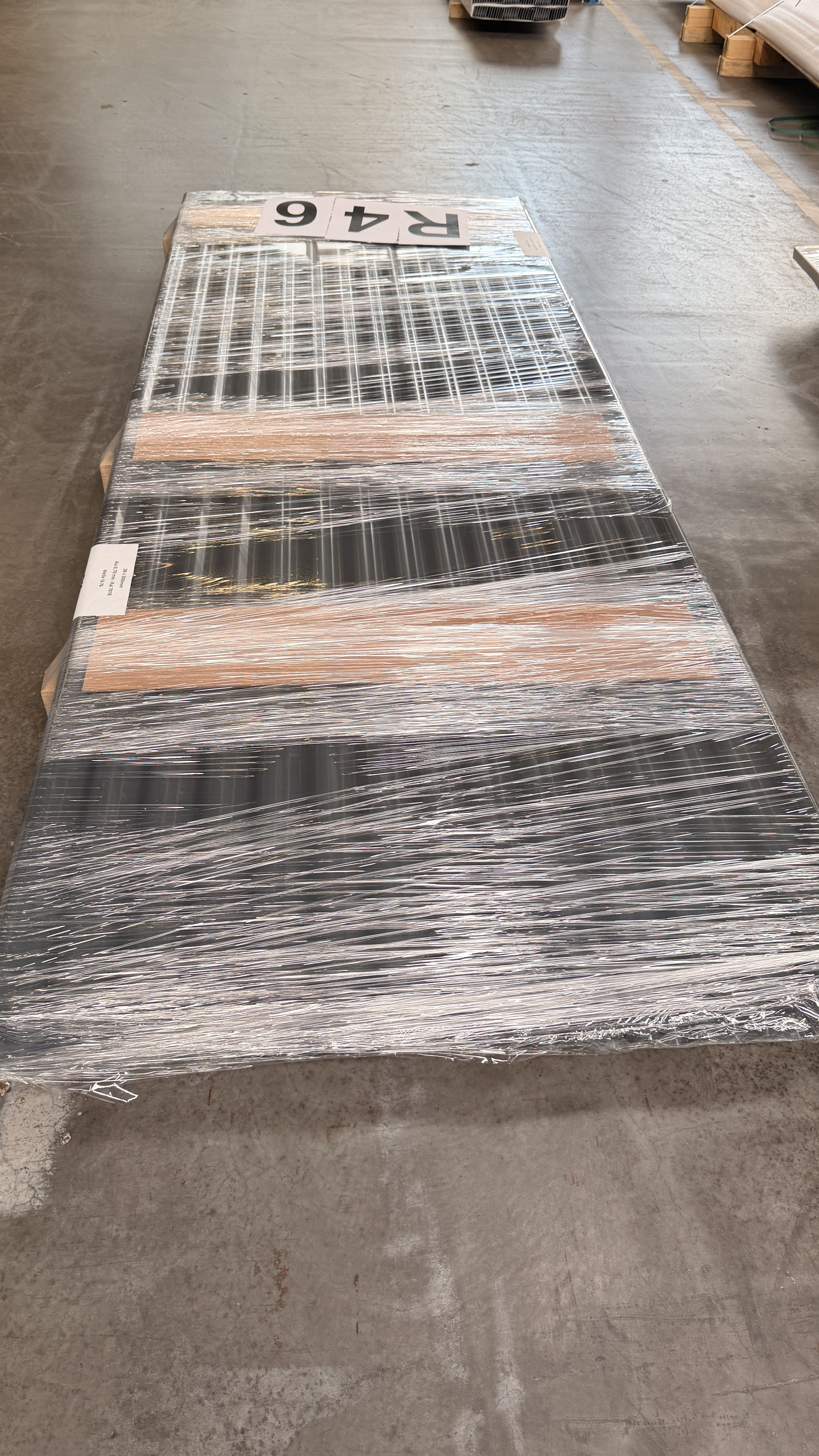 Aluminiumwellprofil, Typ: 18/76 - Dach, s = 0,70 mm, mit Wasserfalle, 25 my 7016 - 99,18 m²