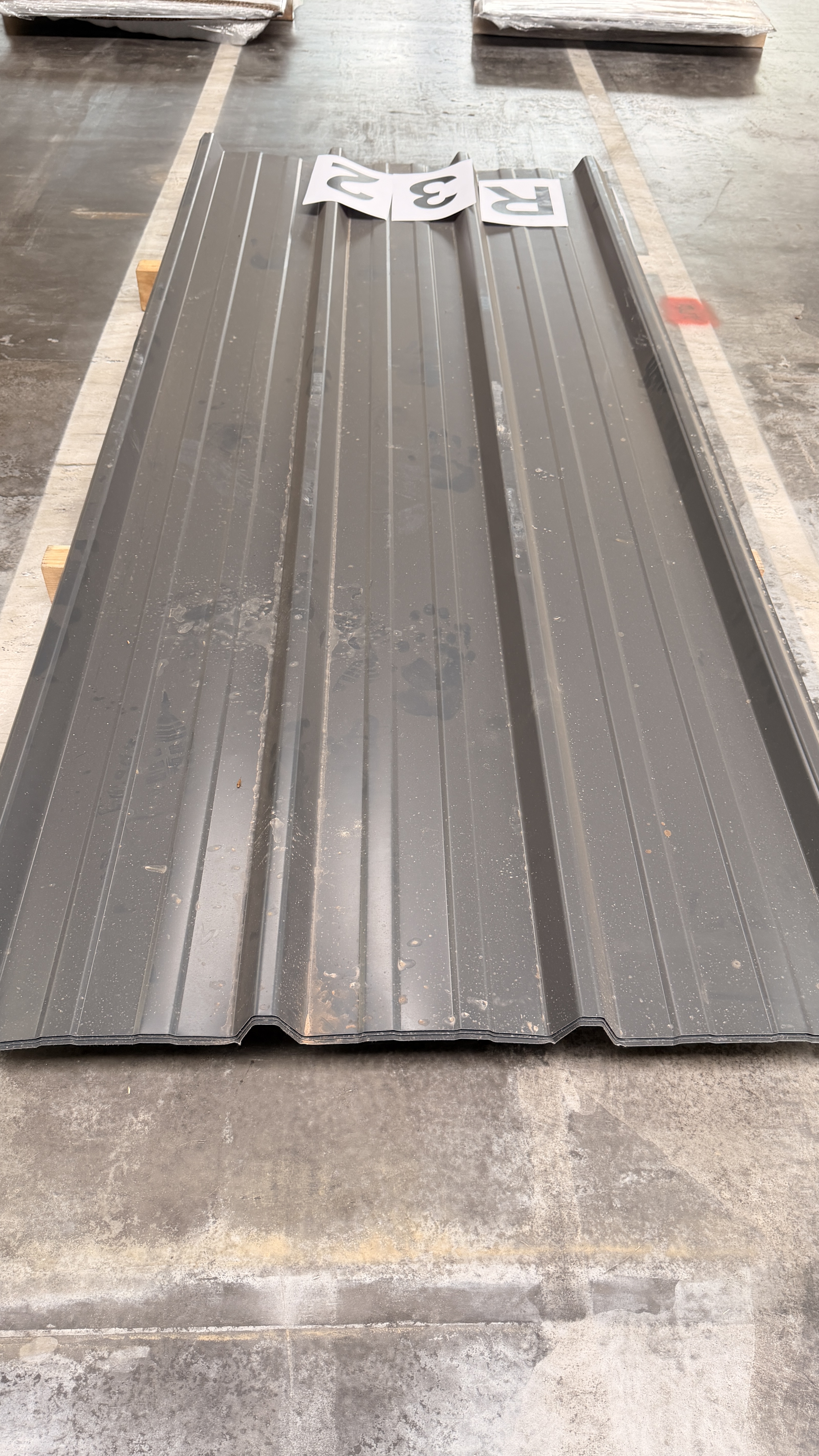 Stahltrapezprofil, Typ: 45/333 - S - Dach, mit Anticondens-Vlies, s = 0,63 mm, 25 my 7016 - 10,00 m²