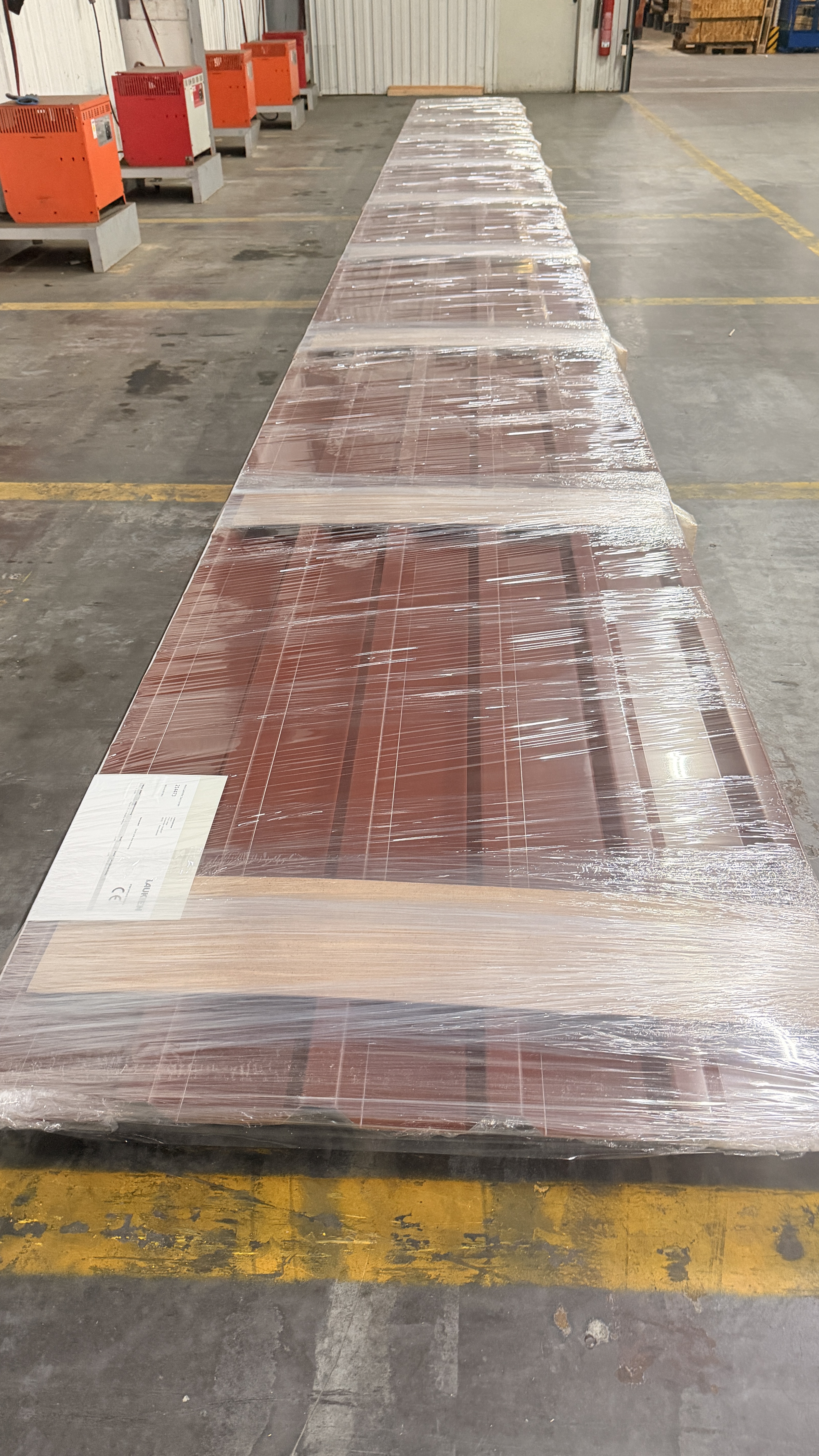 Stahltrapezprofil, Typ: 35/207 - Dach, s = 0,75 mm, Premium-Vlies mit Trennschnitt, 25 my 8012 - 37,26 m²