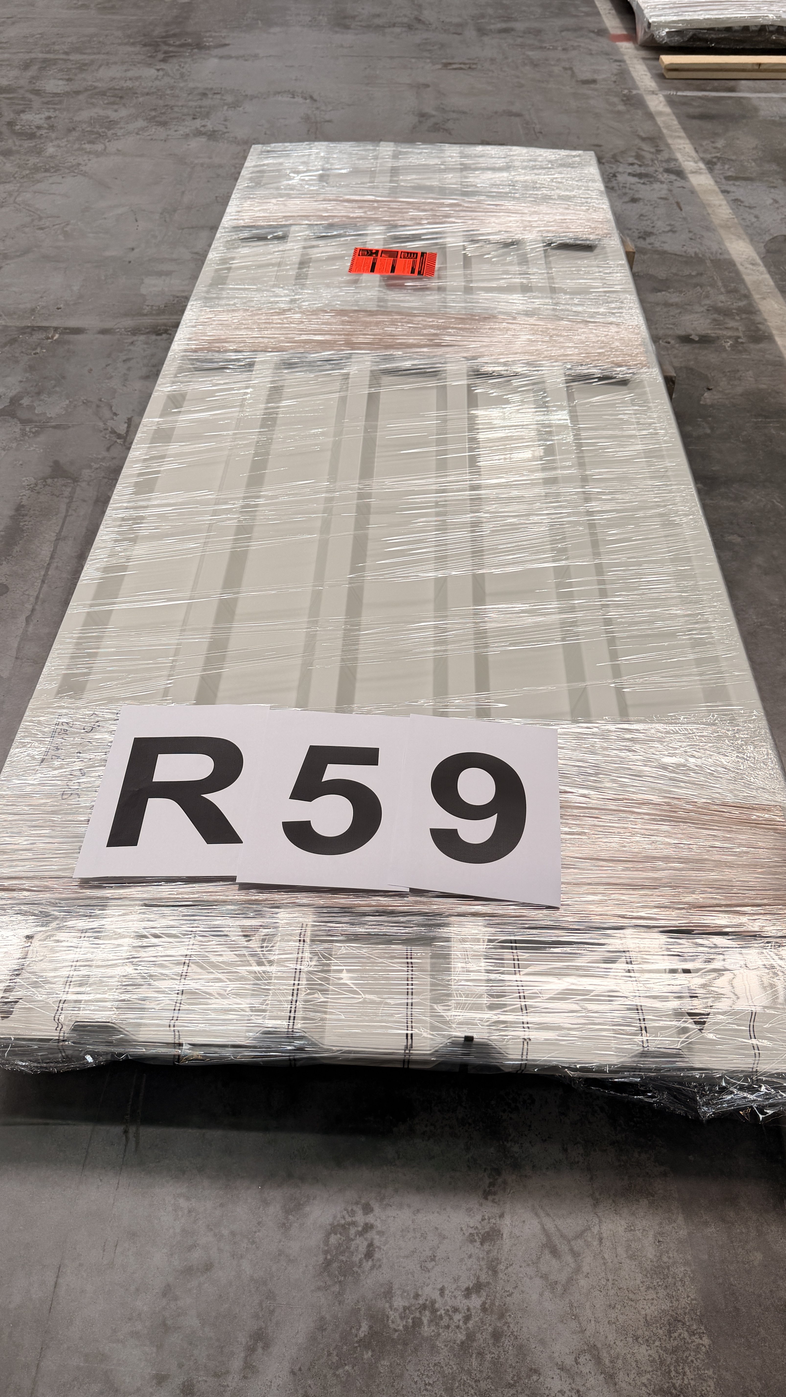 Stahltrapezprofil, Typ: 35/207 - Wand, s = 0,63 mm, ohne Mittelsicke, 25 my 7016 - 84,19 m²
